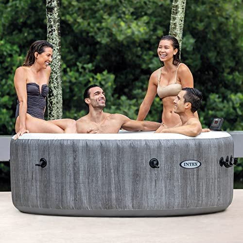 Intex PureSpa Plus 4 Person Portable Inflatable Hot Tub