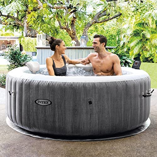Intex PureSpa Plus 4 Person Portable Inflatable Hot Tub
