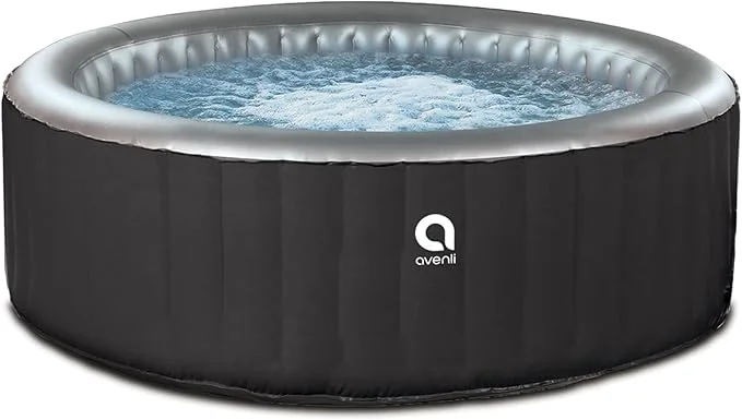 JLeisure Avenli 2-3 Person Inflatable Hot Tub Spa, Black