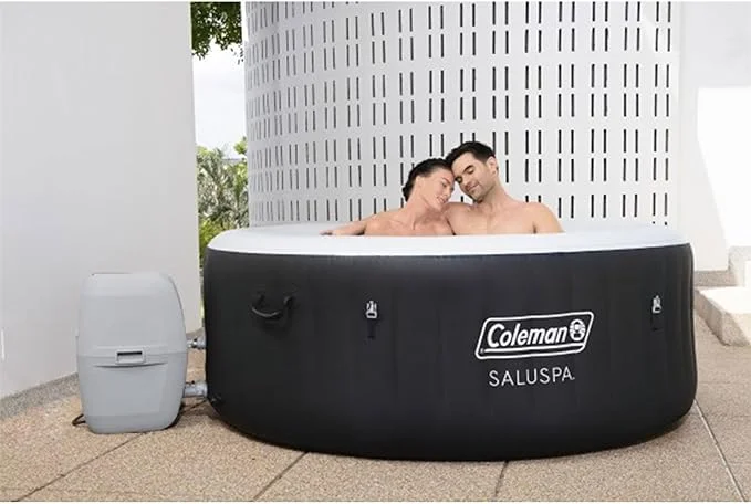 Coleman Miami 4-Person Inflatable Hot Tub, Black