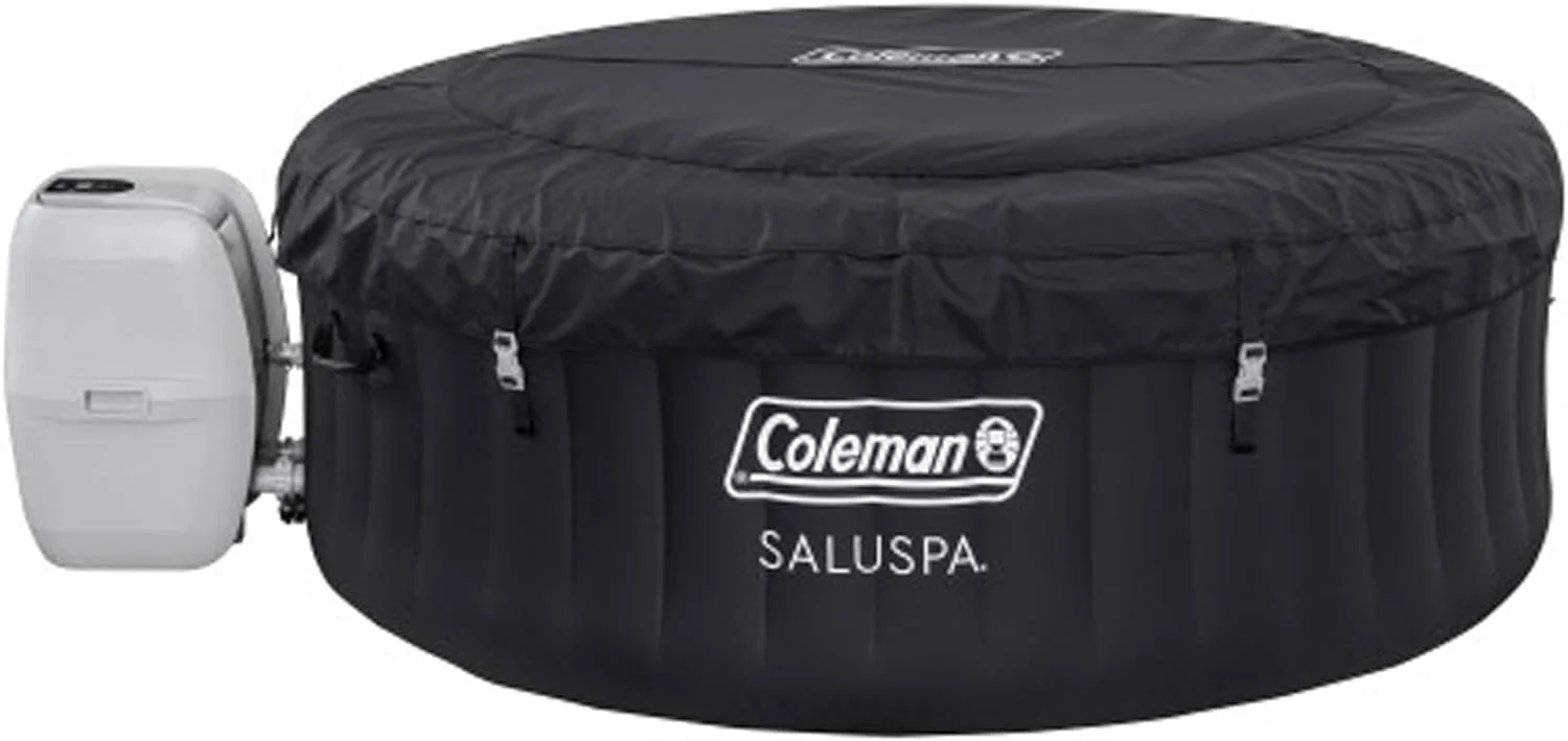 Coleman Miami 4-Person Inflatable Hot Tub, Black