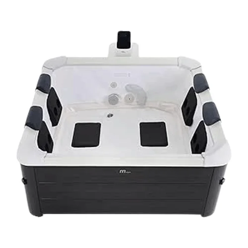 M Spa Square Bubble Massage Outdoor Hot Tub 4 to 6 Person Spa