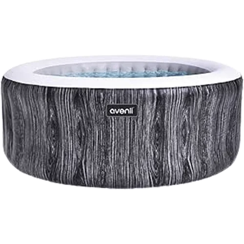 JLeisure Greywood 4-Person Inflatable Hot Tub Spa, Gray