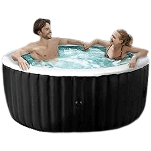 Mosener 2-4 Person Inflatable Hot Tub with 120 Bubble Jets
